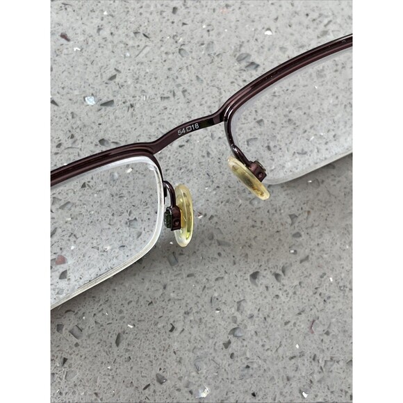 Timberland TB 1224 Col.048 54-18-140 Brown metal half Rim Eyeglasses Frames ONLY - Picture 8 of 10